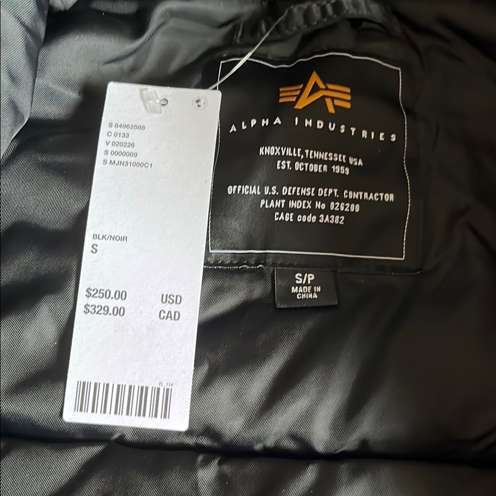 Alpha Industries NB-3 Black parka